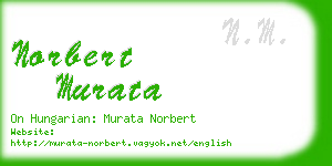 norbert murata business card